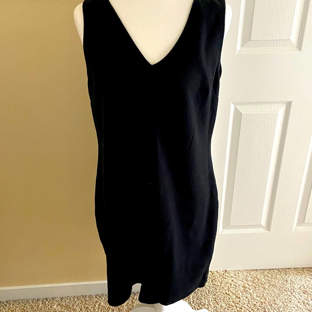Black knit dress